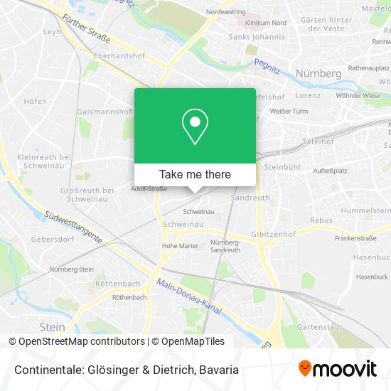 Continentale: Glösinger & Dietrich map