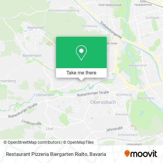 Restaurant Pizzeria Biergarten Rialto map
