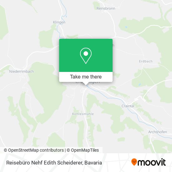 Reisebüro Nehf Edith Scheiderer map