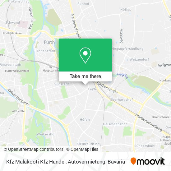 Kfz Malakooti Kfz Handel, Autovermietung map