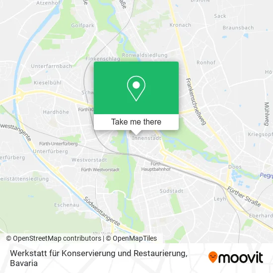 Карта Werkstatt für Konservierung und Restaurierung