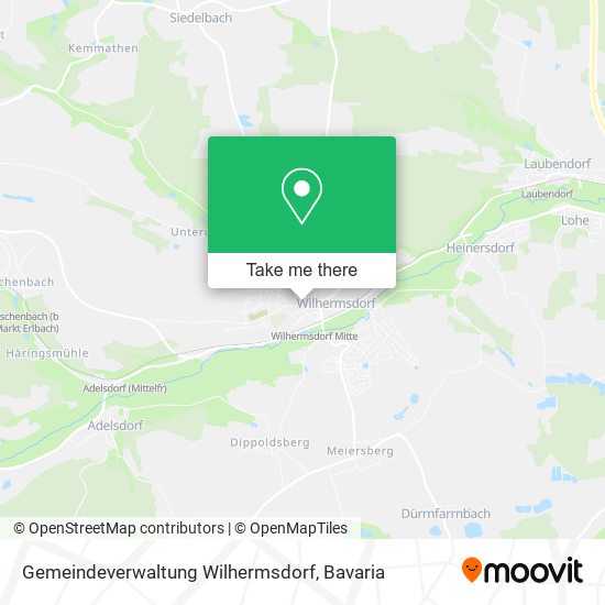 Карта Gemeindeverwaltung Wilhermsdorf