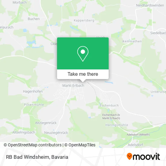 Карта RB Bad Windsheim