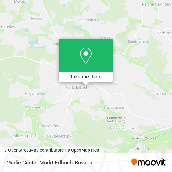 Карта Medic-Center Markt Erlbach