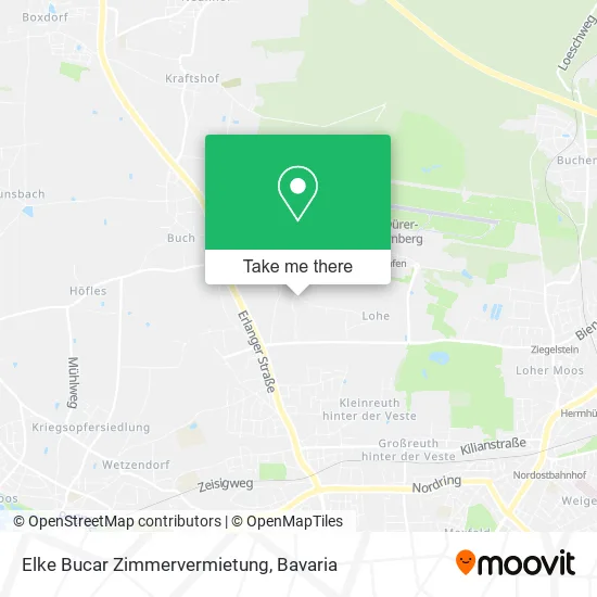 Карта Elke Bucar Zimmervermietung