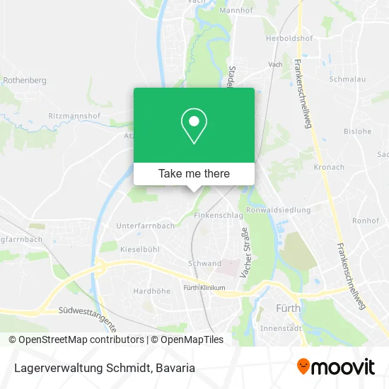 Карта Lagerverwaltung Schmidt
