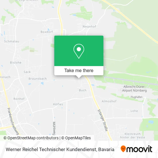 Карта Werner Reichel Technischer Kundendienst