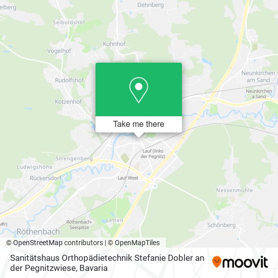 Sanitätshaus Orthopädietechnik Stefanie Dobler an der Pegnitzwiese map