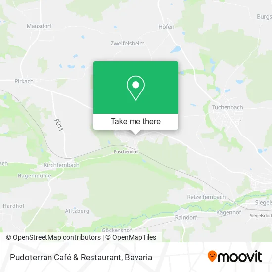 Карта Pudoterran Café & Restaurant