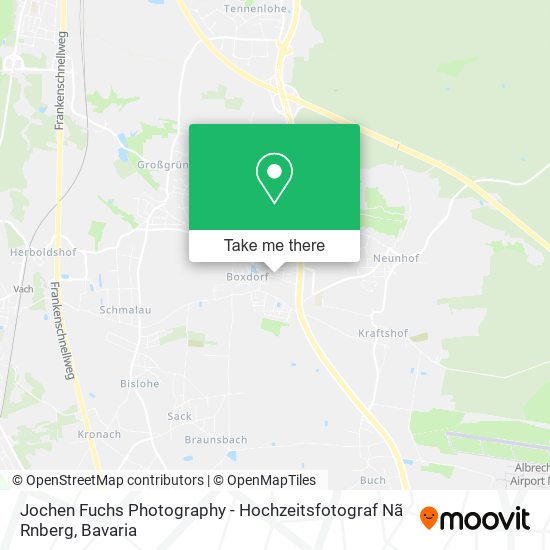 Jochen Fuchs Photography - Hochzeitsfotograf Nã Rnberg map