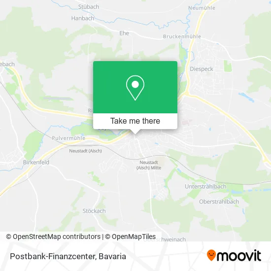 Карта Postbank-Finanzcenter