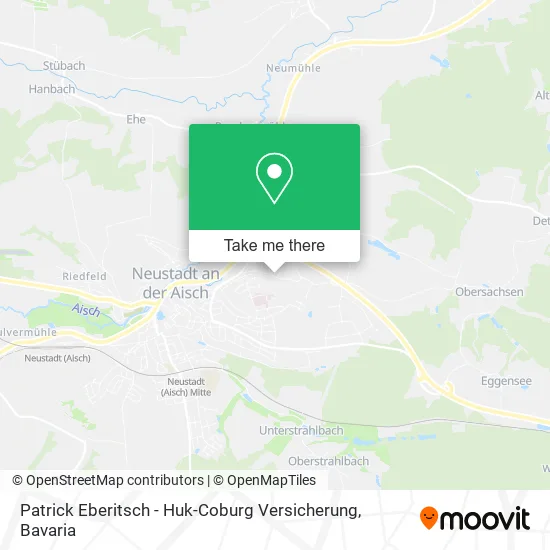 Карта Patrick Eberitsch - Huk-Coburg Versicherung