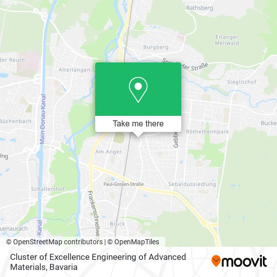 Cluster of Excellence Engineering of Advanced Materials map