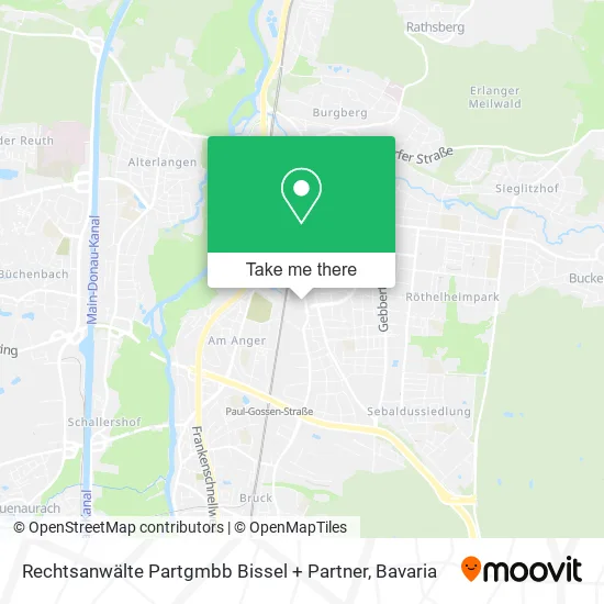 Карта Rechtsanwälte Partgmbb Bissel + Partner