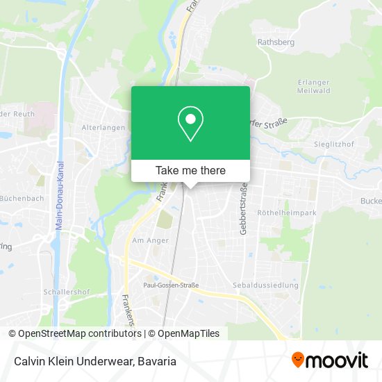 Calvin Klein Underwear map