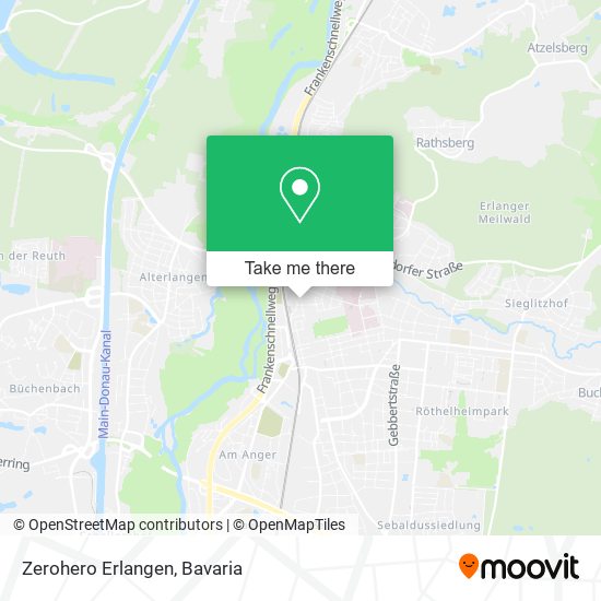 Zerohero Erlangen map