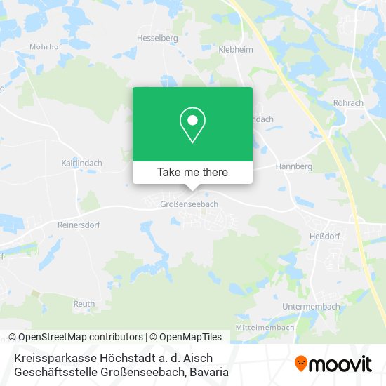 Kreissparkasse Höchstadt a. d. Aisch Geschäftsstelle Großenseebach map