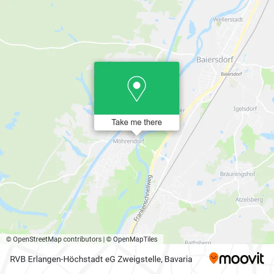 Карта RVB Erlangen-Höchstadt eG Zweigstelle