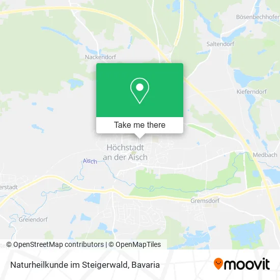 Карта Naturheilkunde im Steigerwald