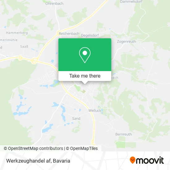 Карта Werkzeughandel af