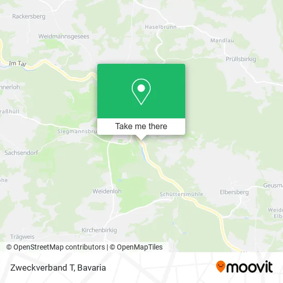 Карта Zweckverband T