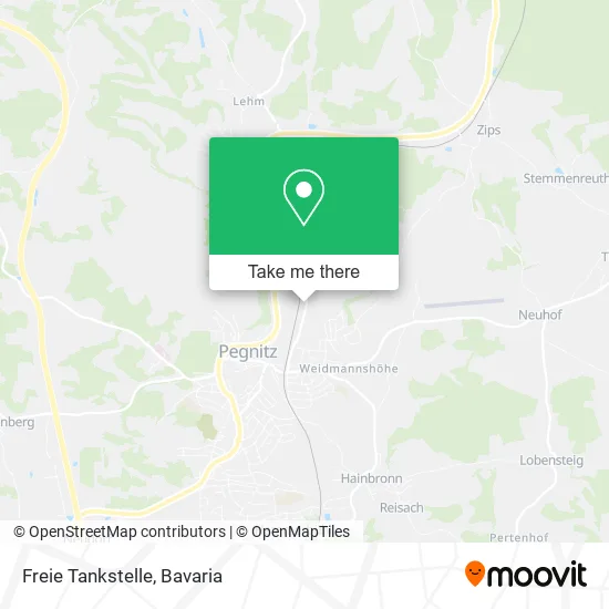Карта Freie Tankstelle