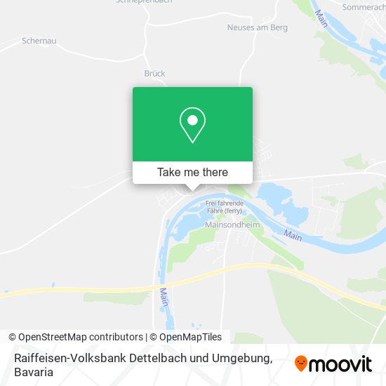 Raiffeisen-Volksbank Dettelbach und Umgebung map