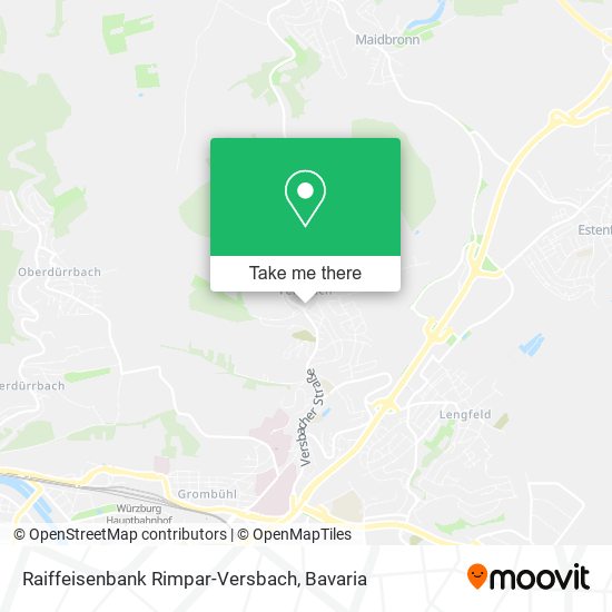 Raiffeisenbank Rimpar-Versbach map