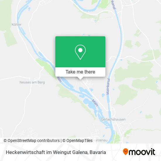 Карта Heckenwirtschaft im Weingut Galena