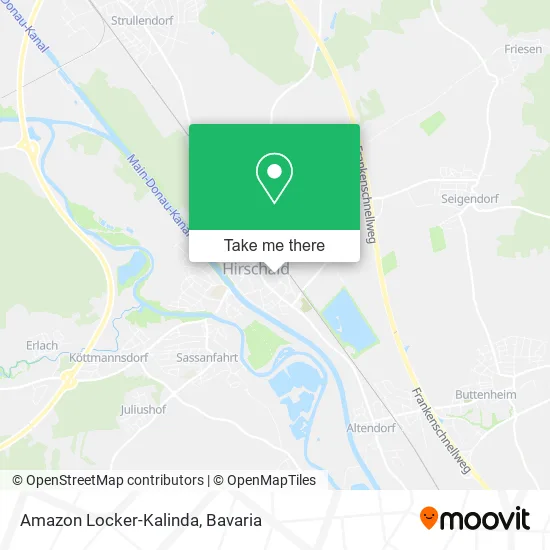 Карта Amazon Locker-Kalinda