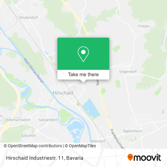 Карта Hirschaid Industriestr. 11