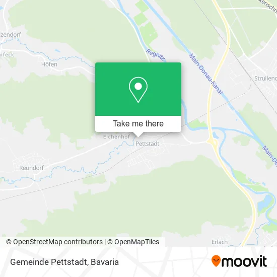 Карта Gemeinde Pettstadt