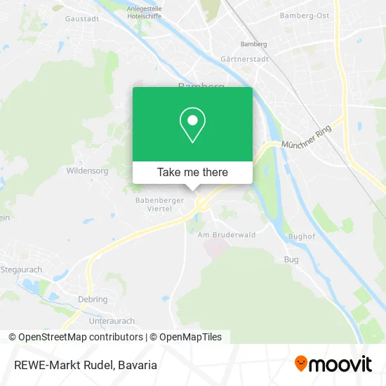 Карта REWE-Markt Rudel