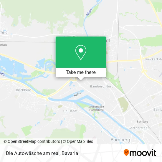 Карта Die Autowäsche am real