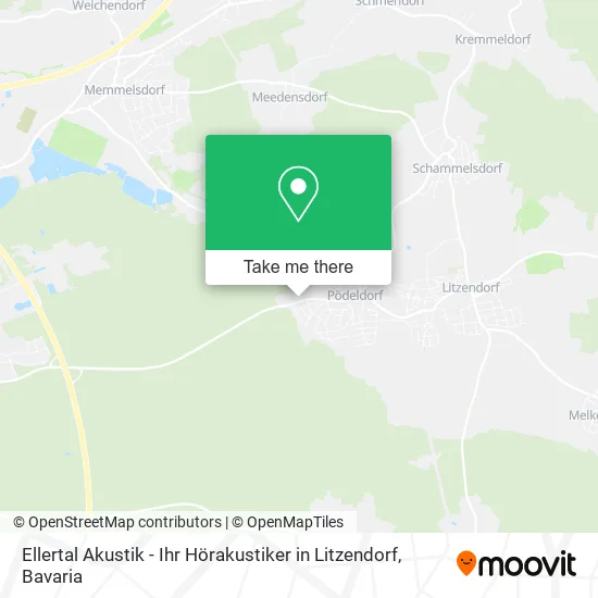 Карта Ellertal Akustik - Ihr Hörakustiker in Litzendorf