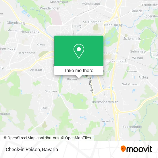 Карта Check-in Reisen