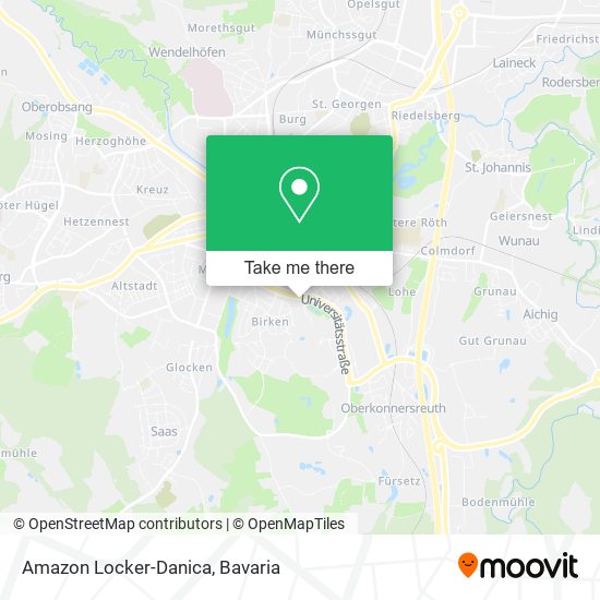 Amazon Locker-Danica map