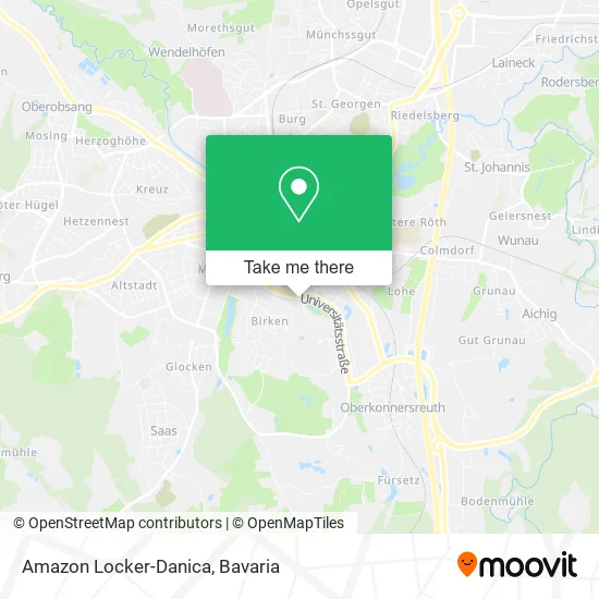 Карта Amazon Locker-Danica