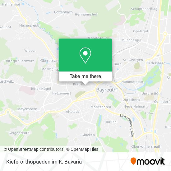 Kieferorthopaeden im K map