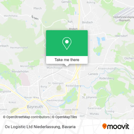 Карта Ox Logistic Ltd Niederlassung