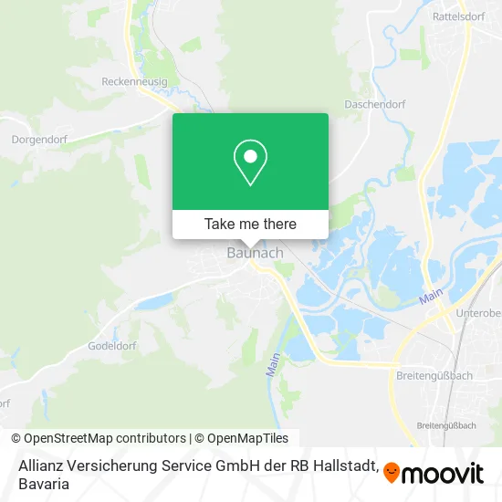Карта Allianz Versicherung Service GmbH der RB Hallstadt