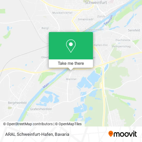 Карта ARAL Schweinfurt-Hafen