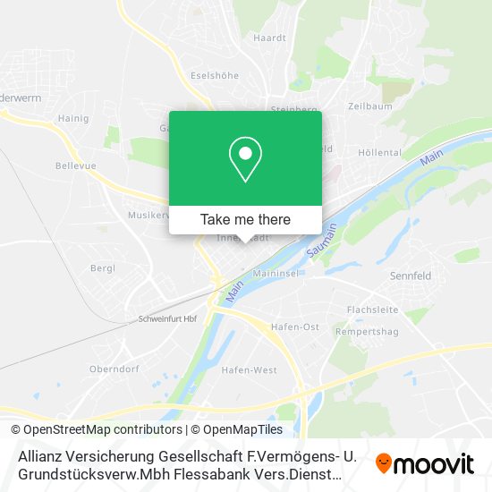 Allianz Versicherung Gesellschaft F.Vermögens- U. Grundstücksverw.Mbh Flessabank Vers.Dienst Genera map