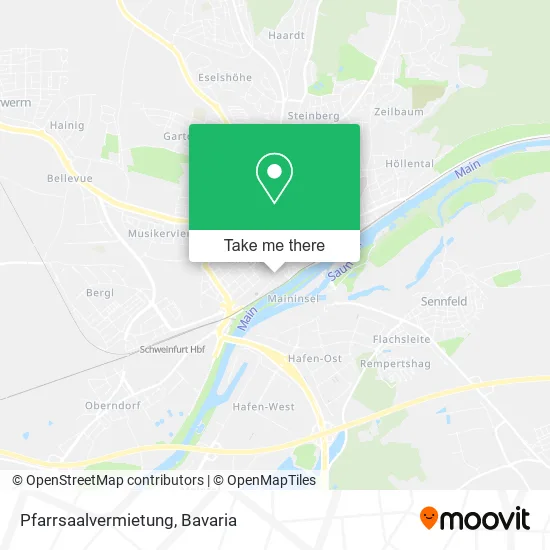 Карта Pfarrsaalvermietung