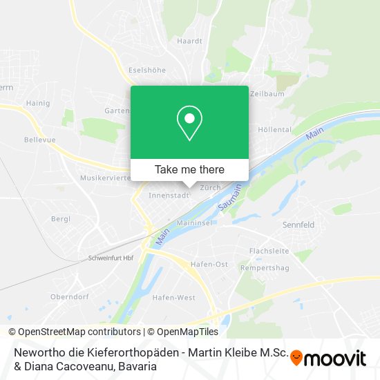 Карта Newortho die Kieferorthopäden - Martin Kleibe M.Sc. & Diana Cacoveanu