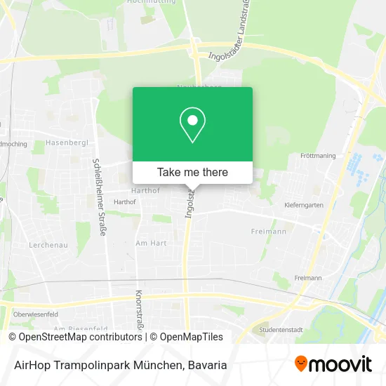 Карта AirHop Trampolinpark München