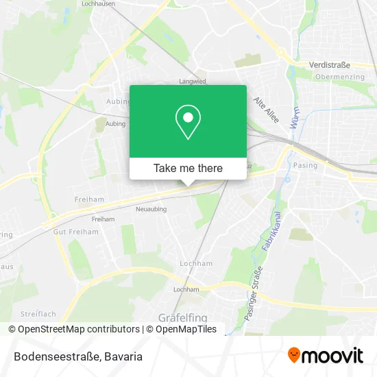 Карта Bodenseestraße