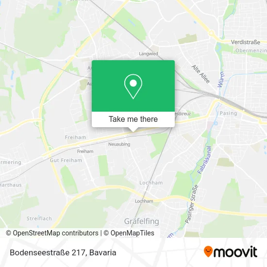 Bodenseestraße 217 map
