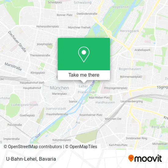 Карта U-Bahn-Lehel