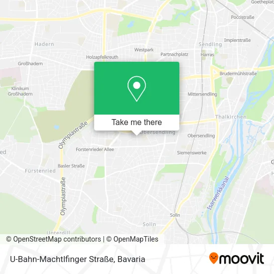 U-Bahn-Machtlfinger Straße map
